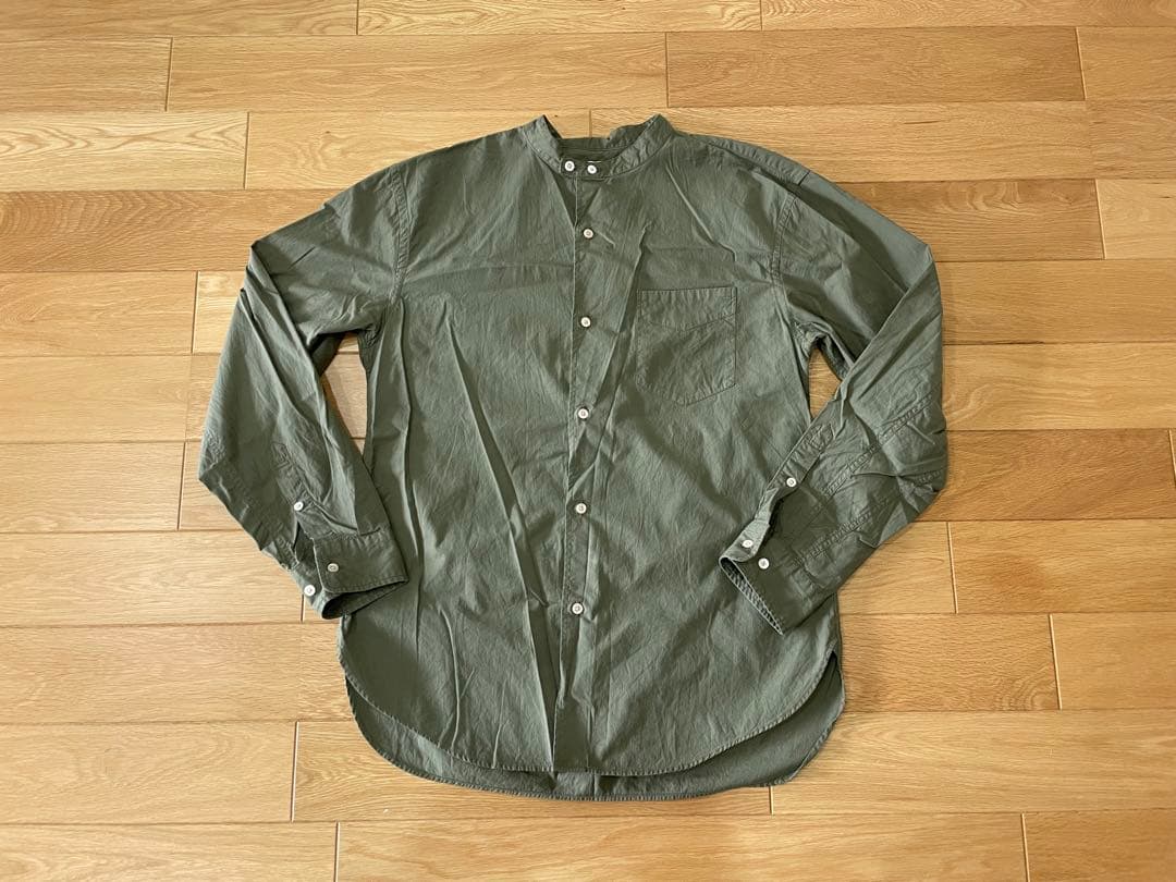 PHIGVEL BAND COLLAR UTILITY SHIRT フィグベル