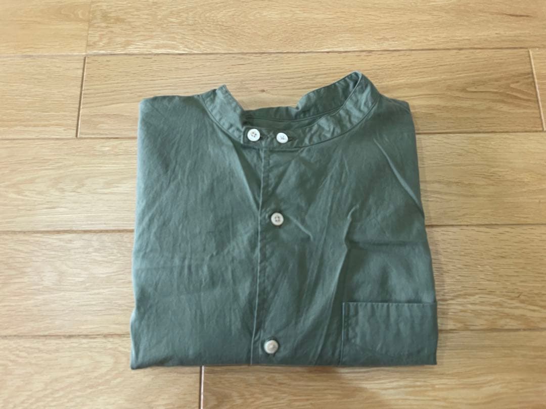 PHIGVEL BAND COLLAR UTILITY SHIRT フィグベル