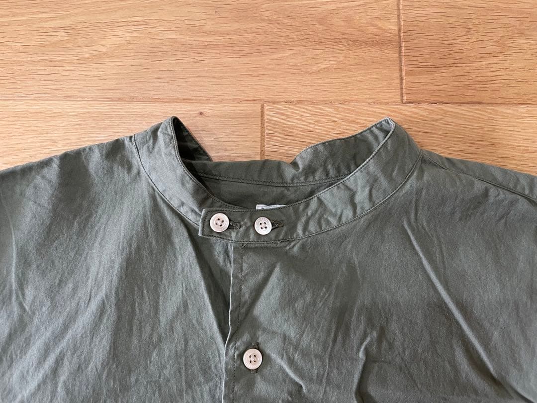PHIGVEL BAND COLLAR UTILITY SHIRT フィグベル