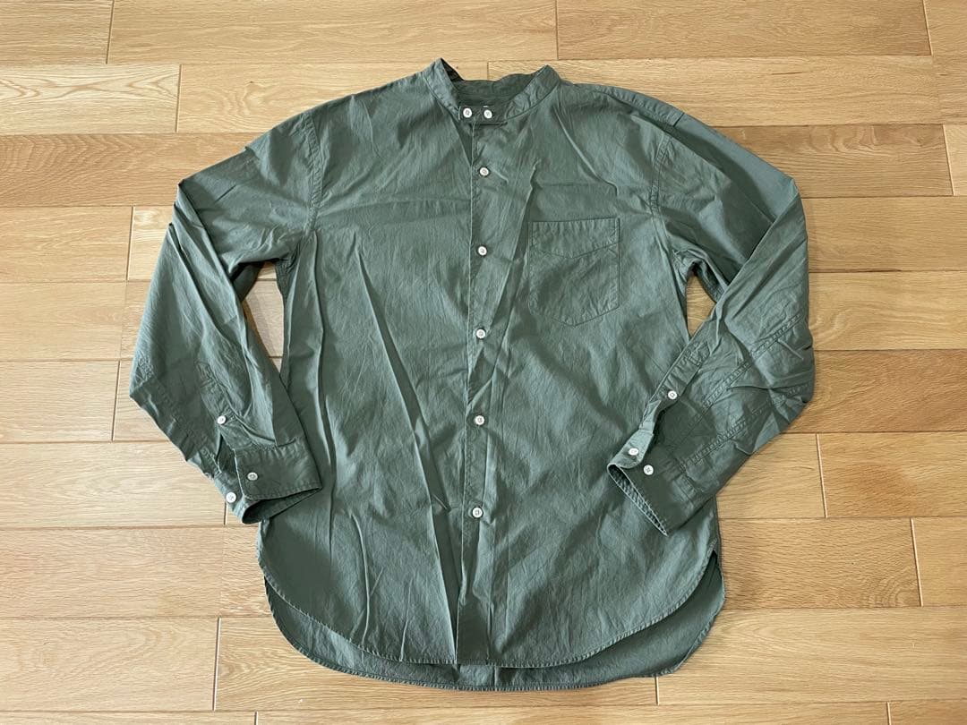 PHIGVEL BAND COLLAR UTILITY SHIRT フィグベル
