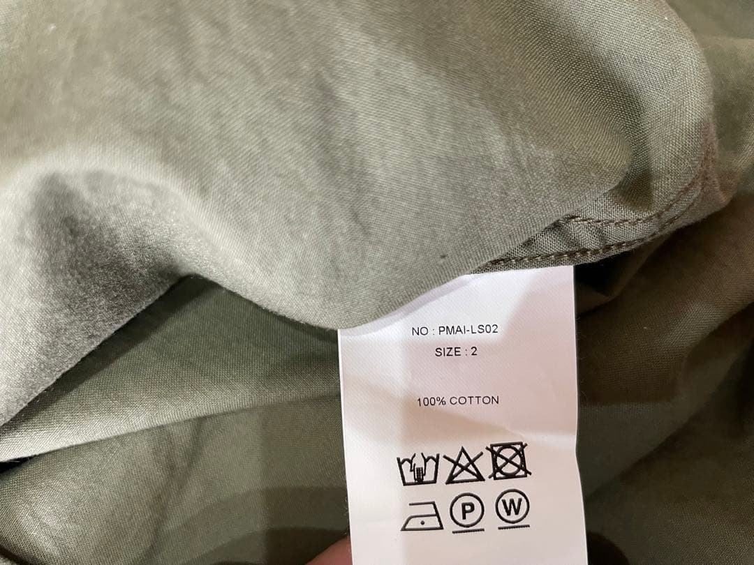 PHIGVEL BAND COLLAR UTILITY SHIRT フィグベル