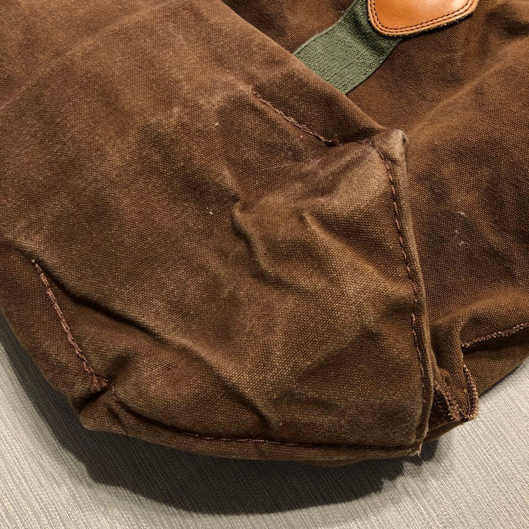 L.L.Bean キャンバス トートバッグ レザーハンドル ヴィンテージ