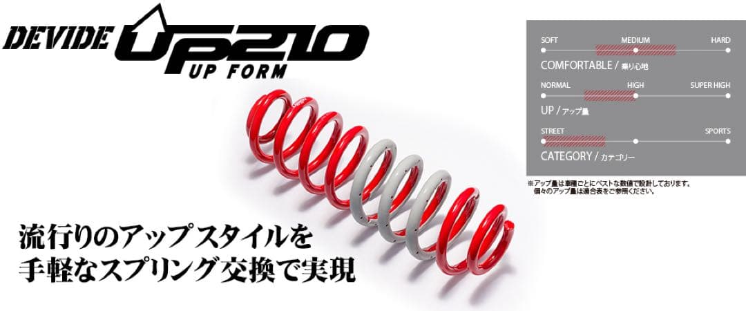 タナベ　タフト UP210 1台分　リフトアップスプリング