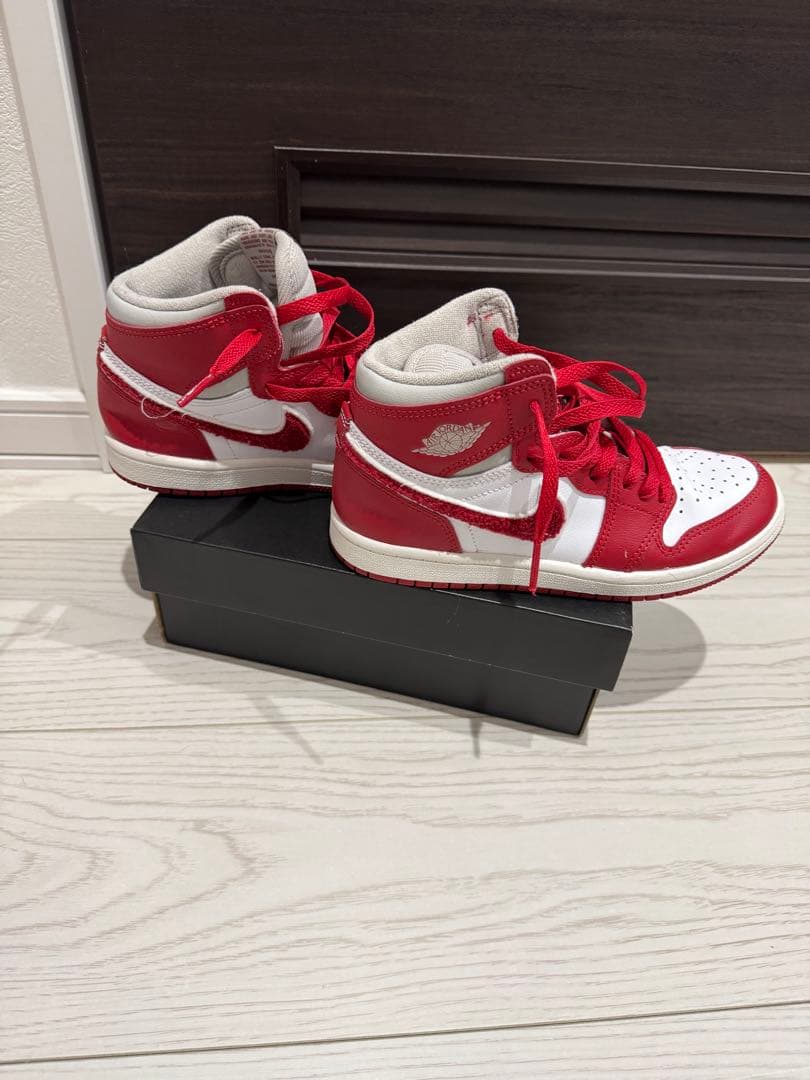 NIKE ナイキエアージョーダン1レトロハイOG レッド21センチcm 美品中古