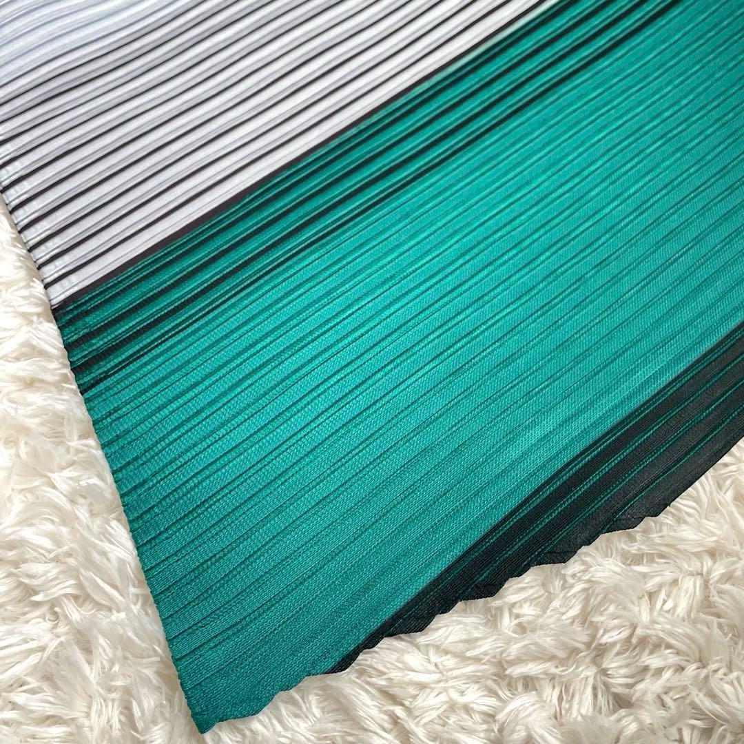 【極美品】プリーツプリーズ　ストライプ プリーツ ガウチョパンツ　サイズ5