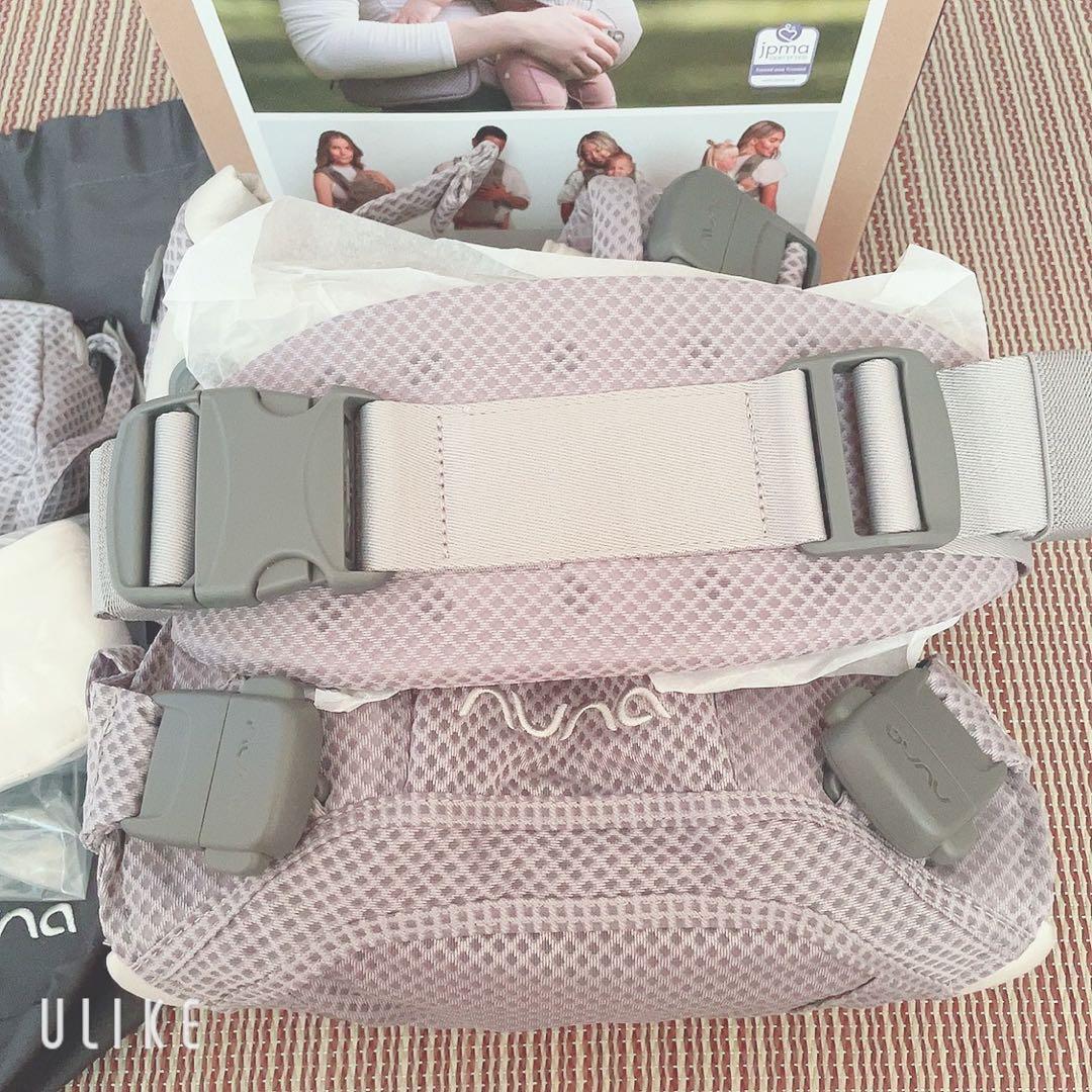 新品未使用 ヌナ カドルクリック 抱っこひも メッシュ フォグ