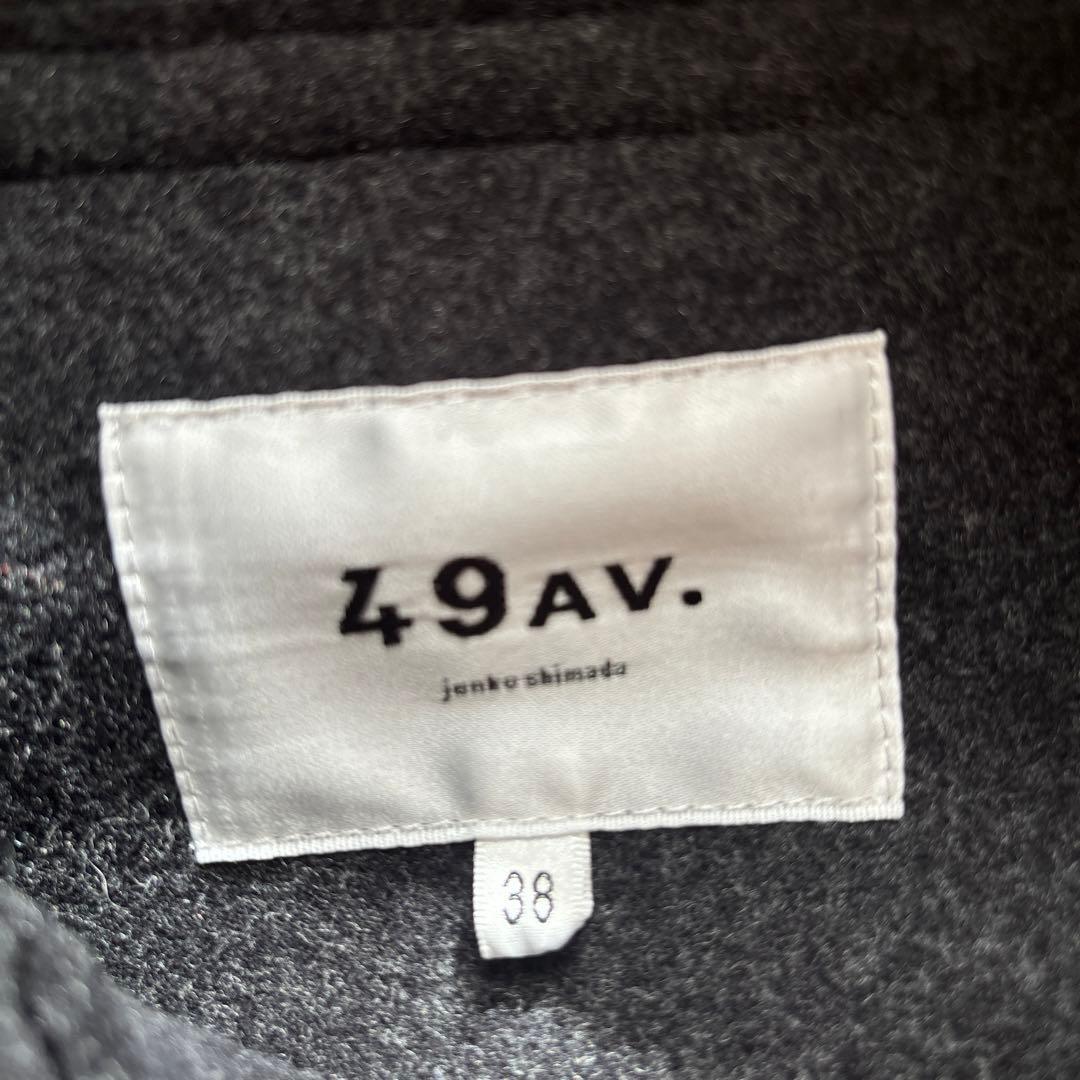 【新品未使用】ジュンコシマダ　49AV. ダッフルコート チャコールグレー