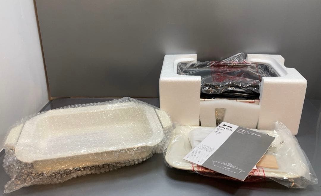 ☆未使用☆BRUNO コンパクトホットプレート+セラミックコート鍋　2点セット