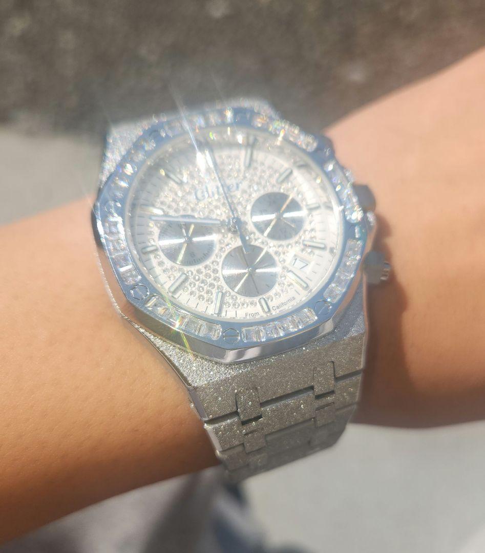 Glitterシルバー 時計