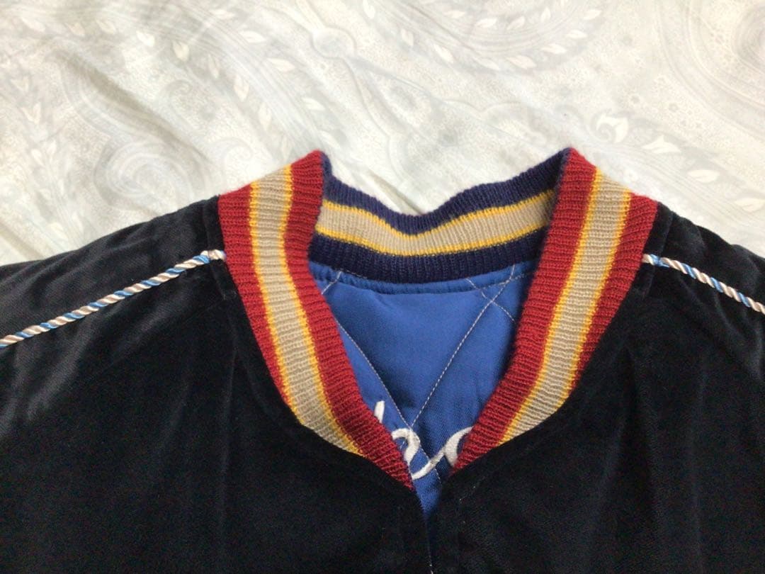 【TAKE】美品 東洋 別珍 サテンキルト リバーシブル スカジャン