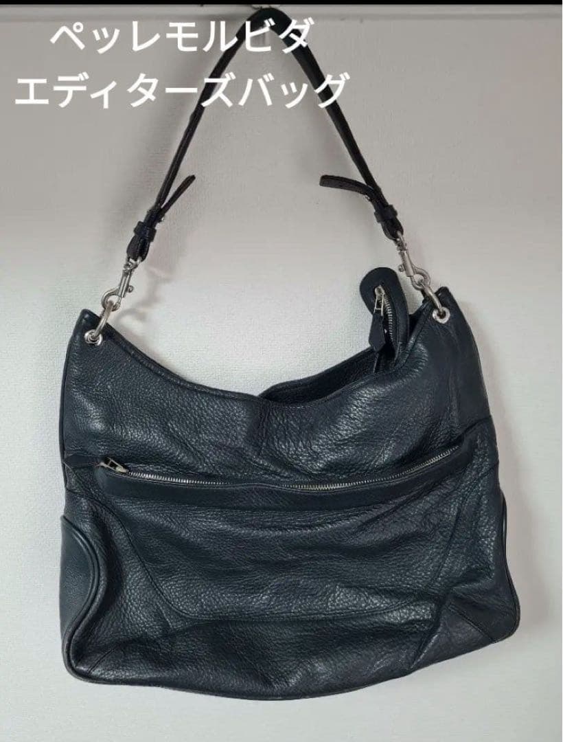 ペッレモルビダ エディターズバック ネイビー