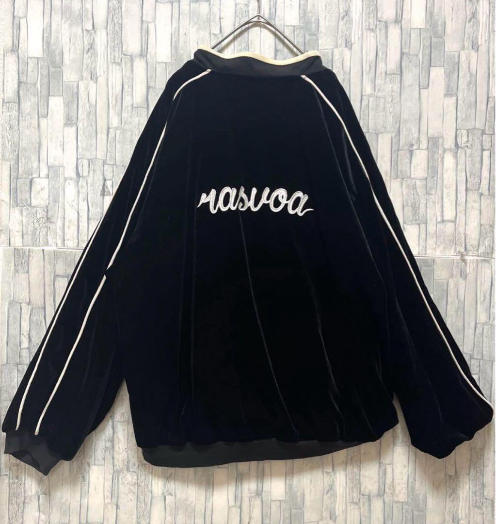 RASVOA ラスボア ベロア スカジャン 別珍 龍 ドラゴン L 刺繍ロゴ