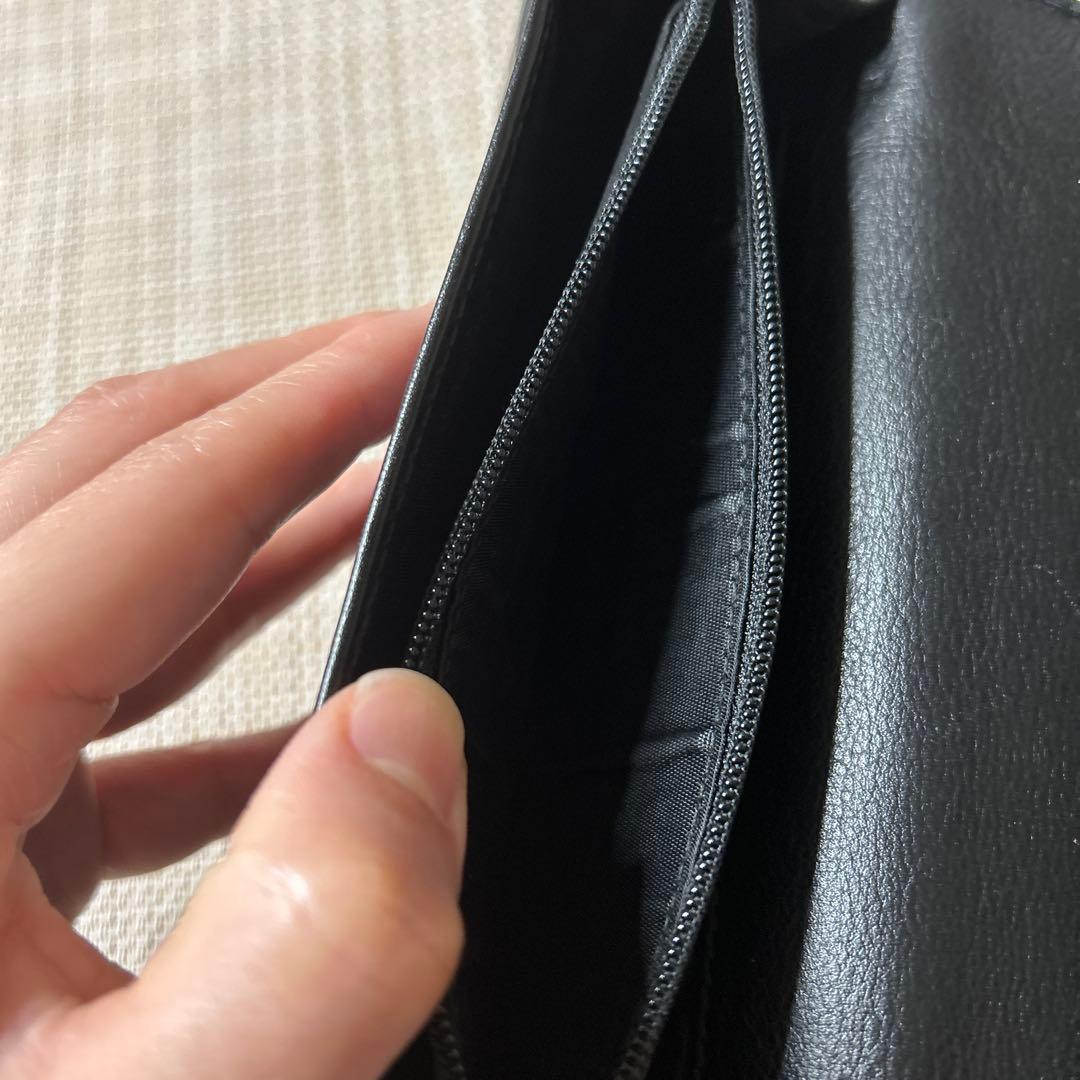 み*ん様 【良品】正規品GUCCI グッチシマ 2つ折長財布 レザー ブラック黒