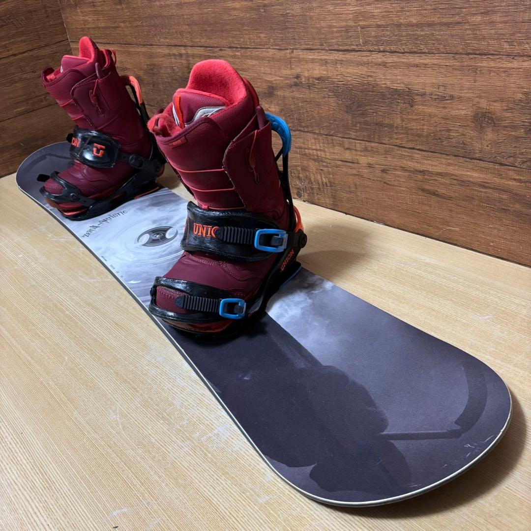 011ARTISTIC ゼロワンワン　UNION スノーボード　メンズ3点セット