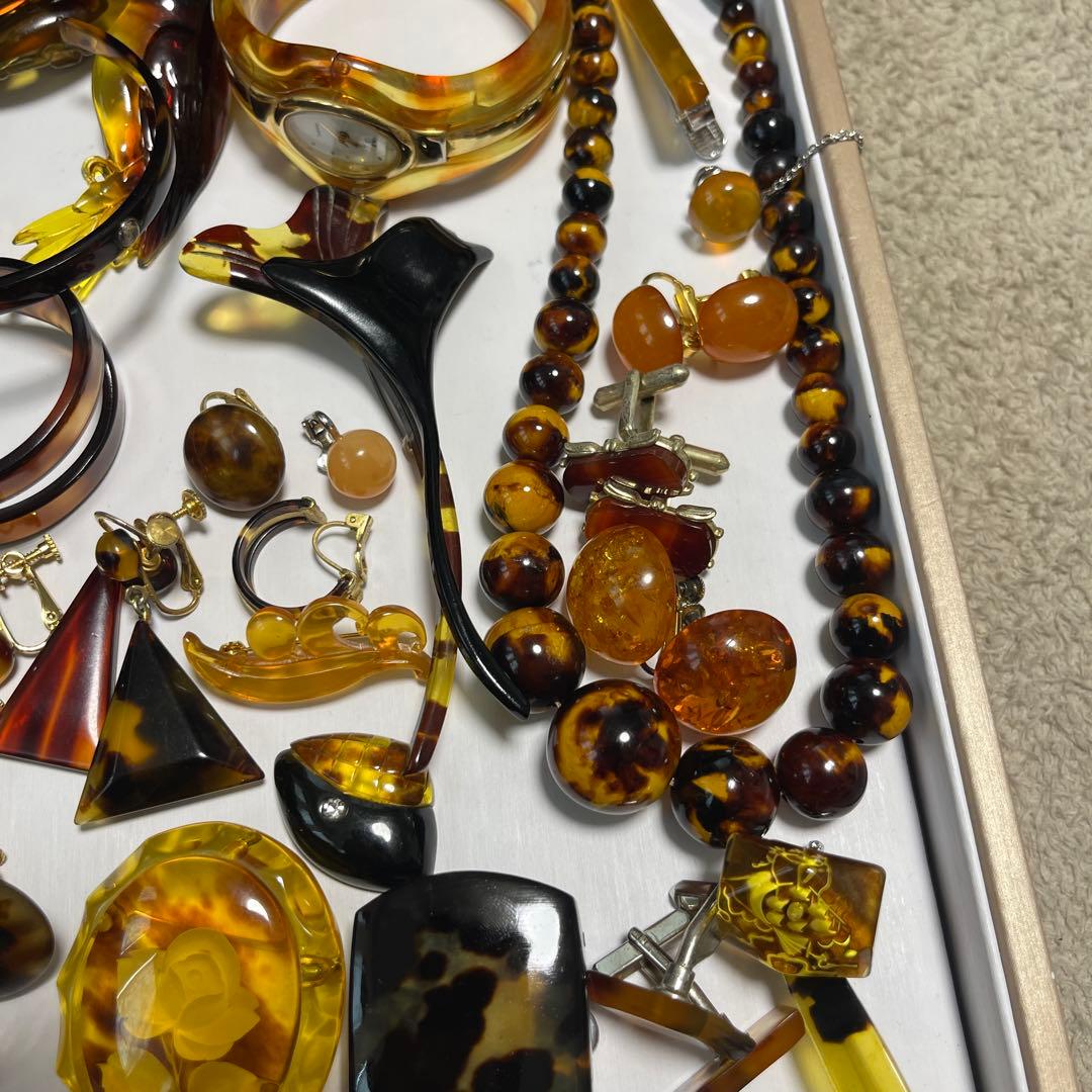 アクセサリー鼈甲　鼈甲風　まとめ売り　重约258g（16）