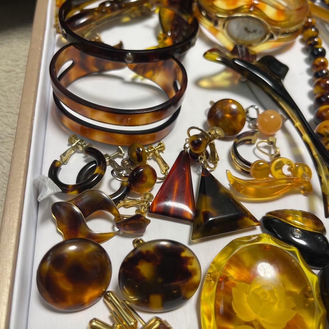 アクセサリー鼈甲　鼈甲風　まとめ売り　重约258g（16）