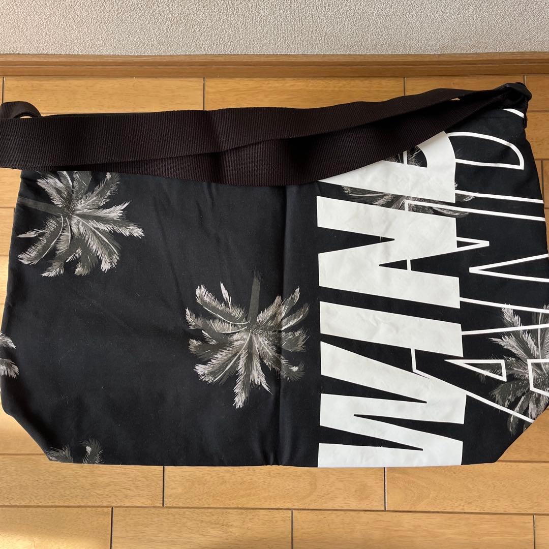 wind and sea messanger bag 黒 palm tree