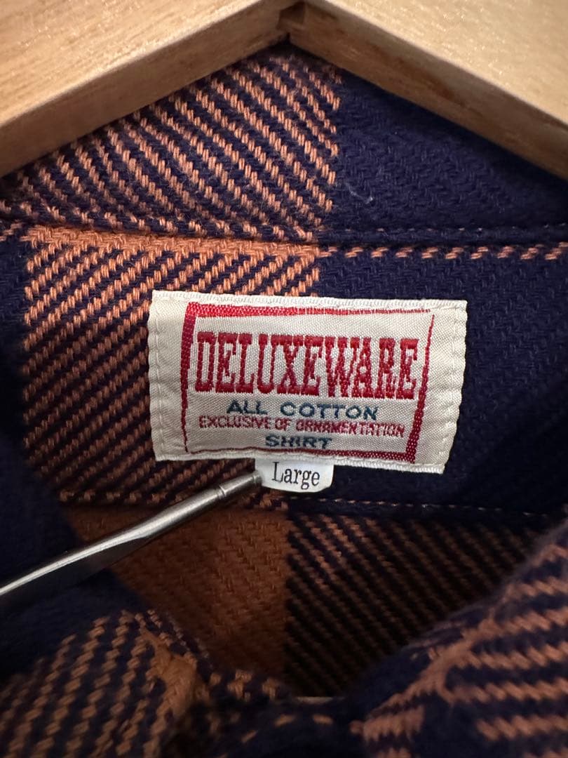 ▪️美品▪️DELUXEWARE▪️バッファローチェック柄ネルシャツ Lサイズ