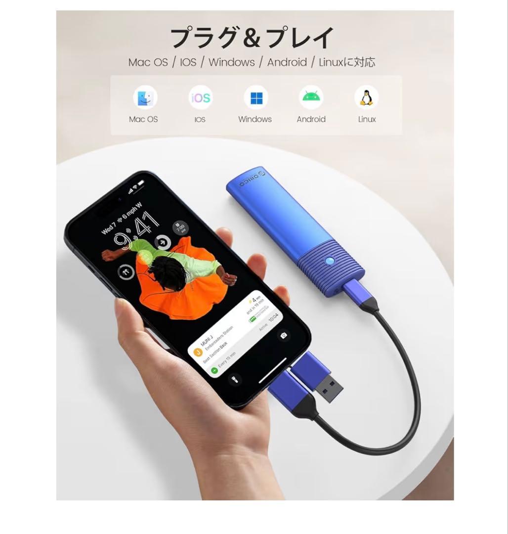 SSD1TB ORICO PCle 3.0 NVMe M2.0 +外付けケース