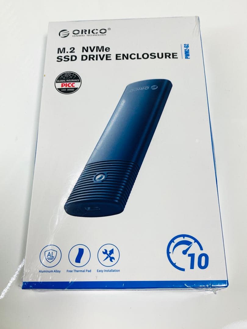 SSD1TB ORICO PCle 3.0 NVMe M2.0 +外付けケース