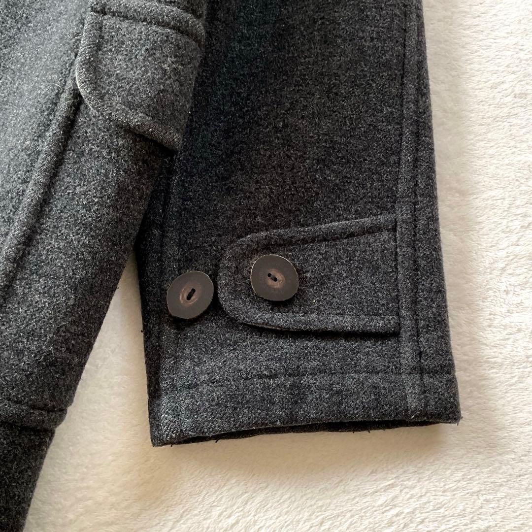 【美品】バーバリーロンドン ダッフルコート ブルーノバチェック チャコールグレー