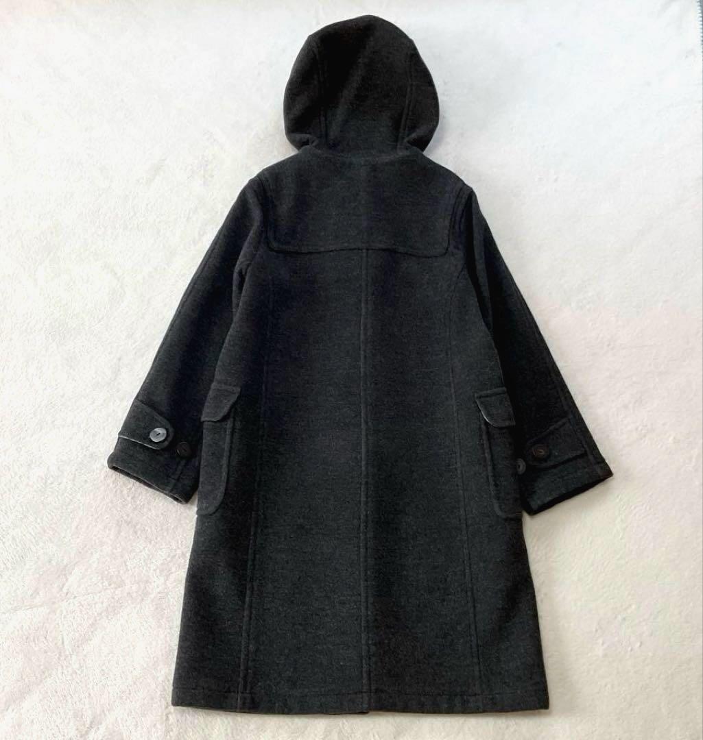 【美品】バーバリーロンドン ダッフルコート ブルーノバチェック チャコールグレー