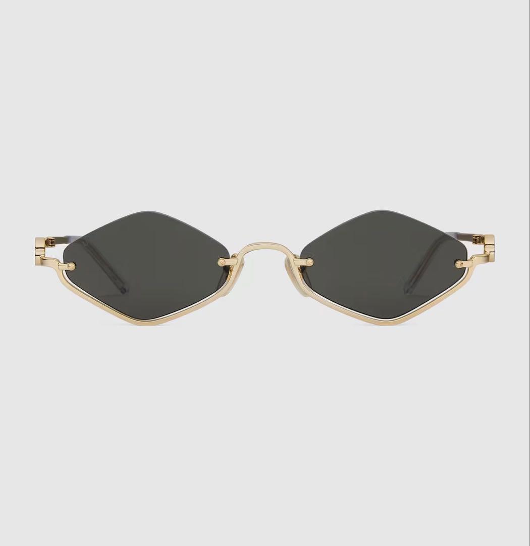 GUCCI グッチ アイウェア ジオメトリック フレーム サングラス