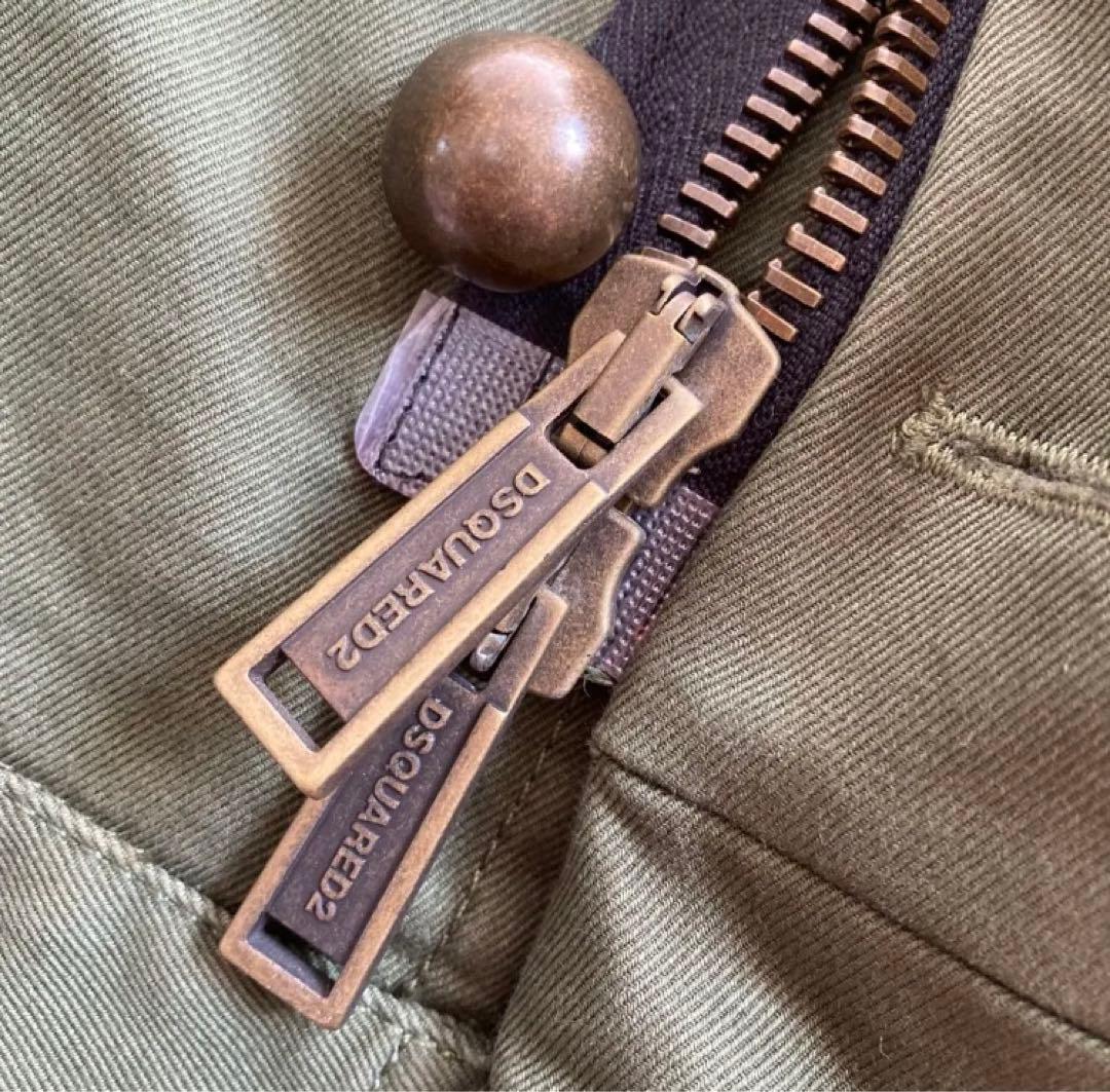 新品タグ付★ディースクエアード 16AW ミリタリージャケット ワッペン 38