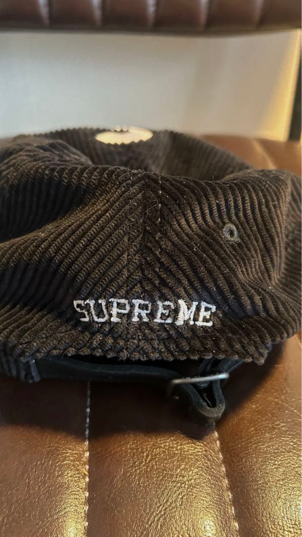 supreme FW23 Sロゴコーデュロイキャップ