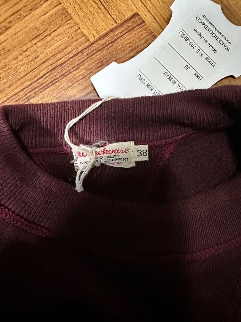 ウエアハウス スウェット403 ボルドー美品