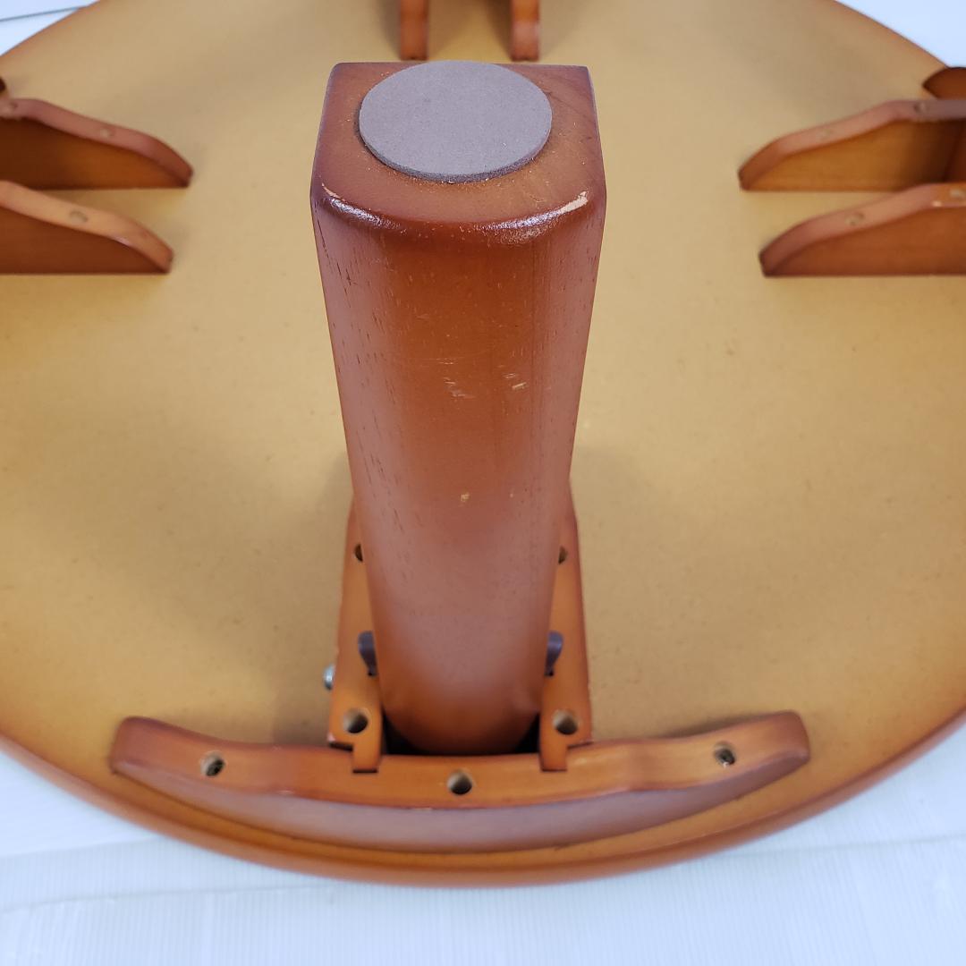 丸テーブル　座卓　ちゃぶ台　レトロ　アンティーク　直径80 高さ34