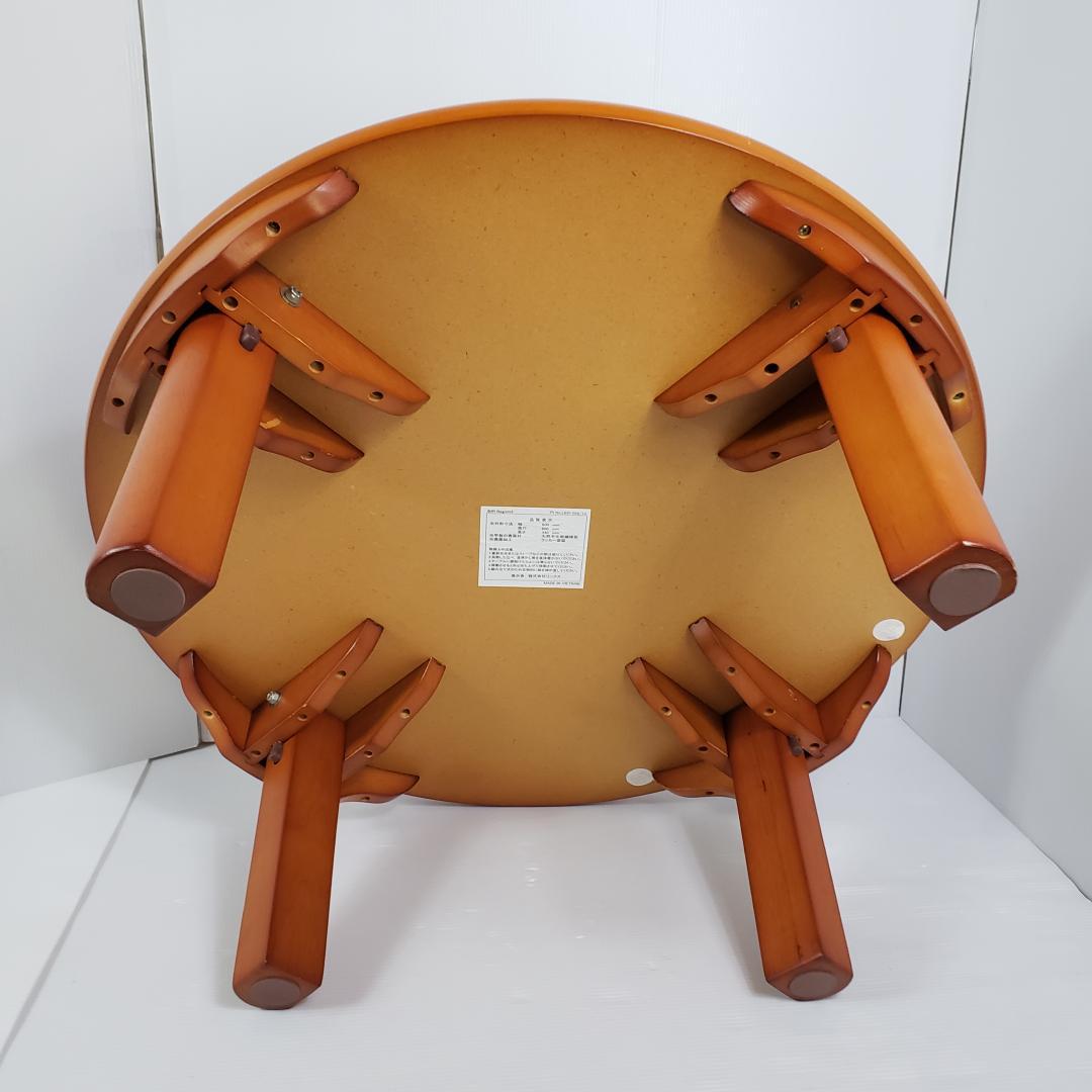 丸テーブル　座卓　ちゃぶ台　レトロ　アンティーク　直径80 高さ34