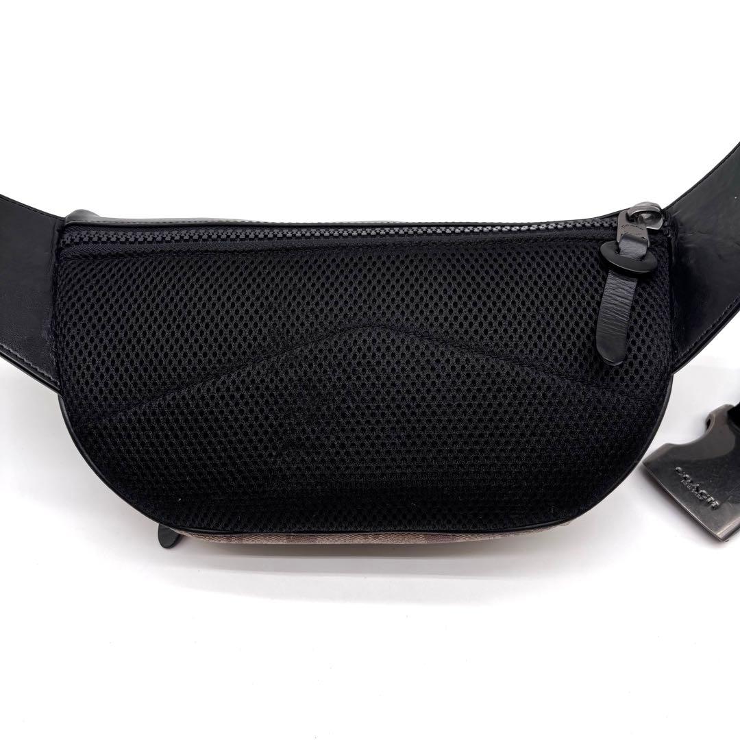 ✨良品✨ COACH　コーチ　ボディバッグ　シグネチャー　レザー　ウエストバッグ