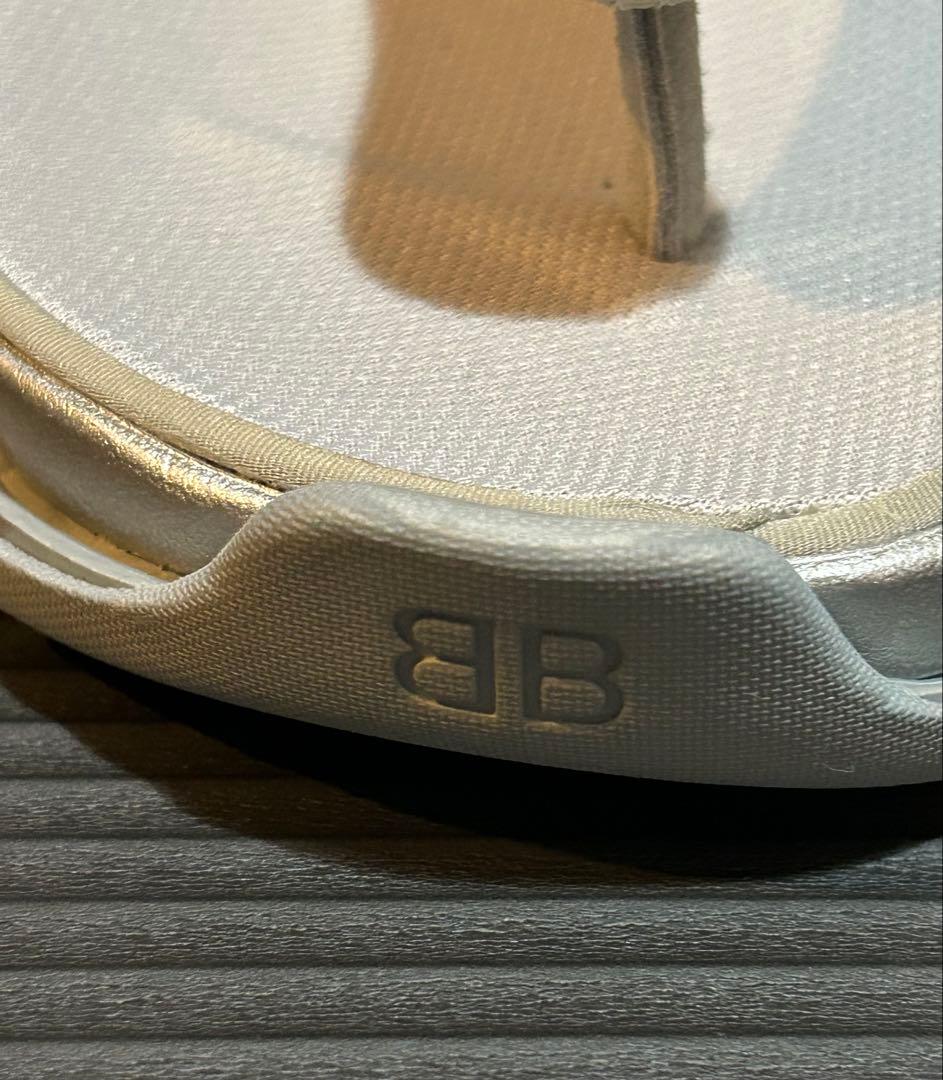 BALENCIAGA シルバー サンダル トラックサンダル 35 23 新品