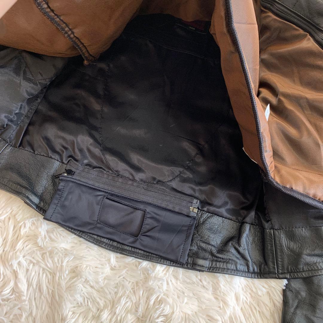 DAYTONA ダブル レザー ライダースジャケット サイズM インナー脱着