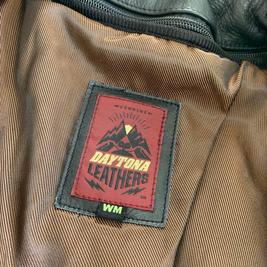 DAYTONA ダブル レザー ライダースジャケット サイズM インナー脱着