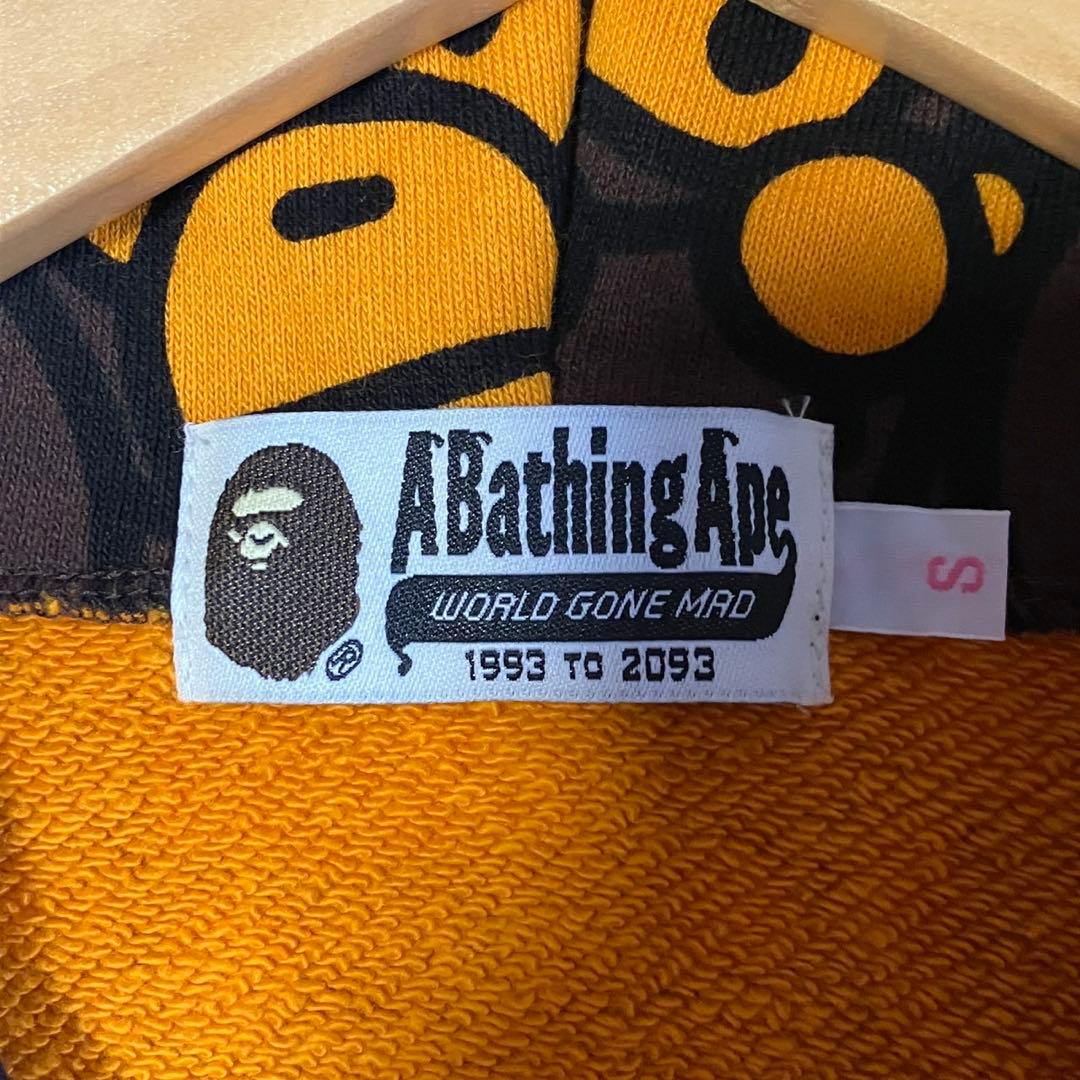 A Bathing Ape キャラクター柄パーカー S 猿 総柄