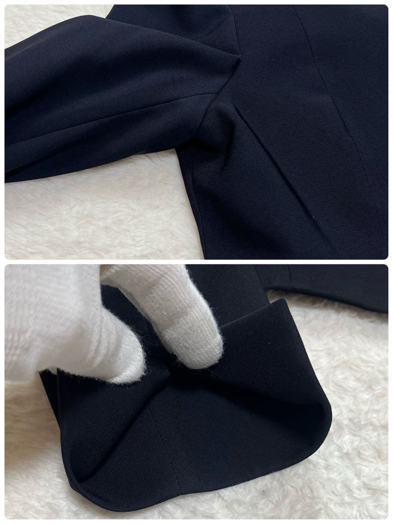 アンタイトル　セットアップ　ジャケット　パンツ　スカート　スーツ　ネイビー