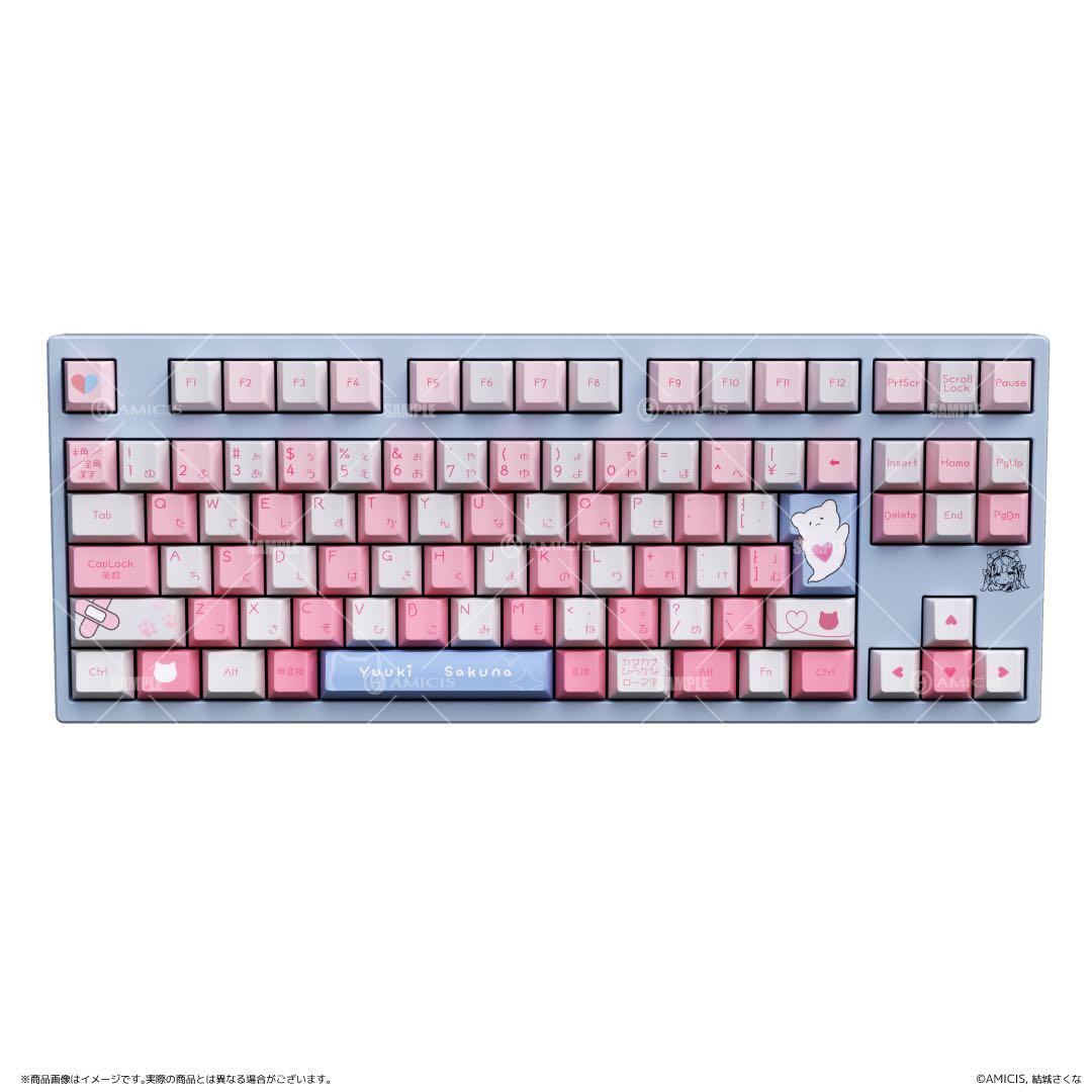 『結城さくな』 × AMICIS コラボゲーミングキーボード