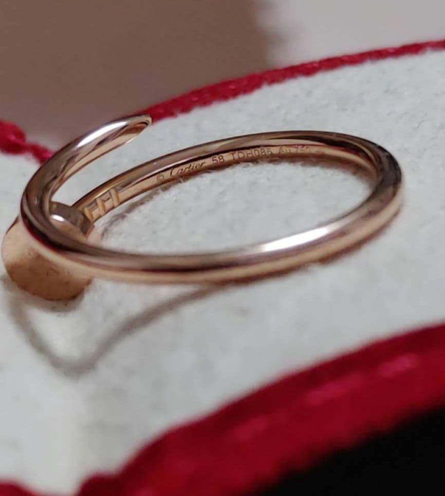 【希少サイズ】Cartier カルティエ　ジュストアンクル リング　PG　#58