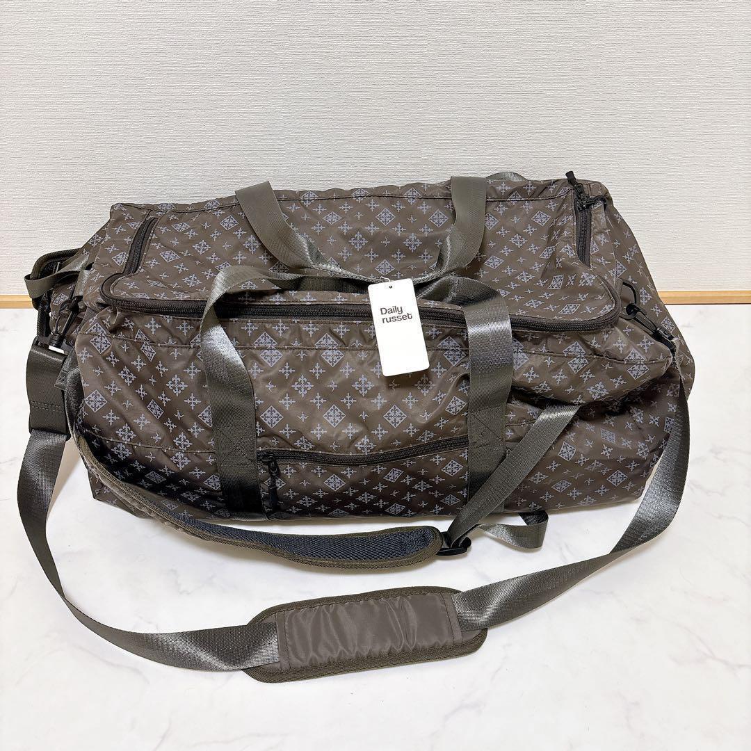 新品タグ付き♡ラシット 3wayボストンバッグ モノグラム柄 大容量 47L