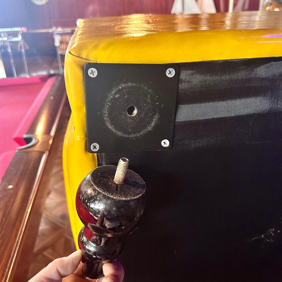 イエロー レザー風 応接ソファ