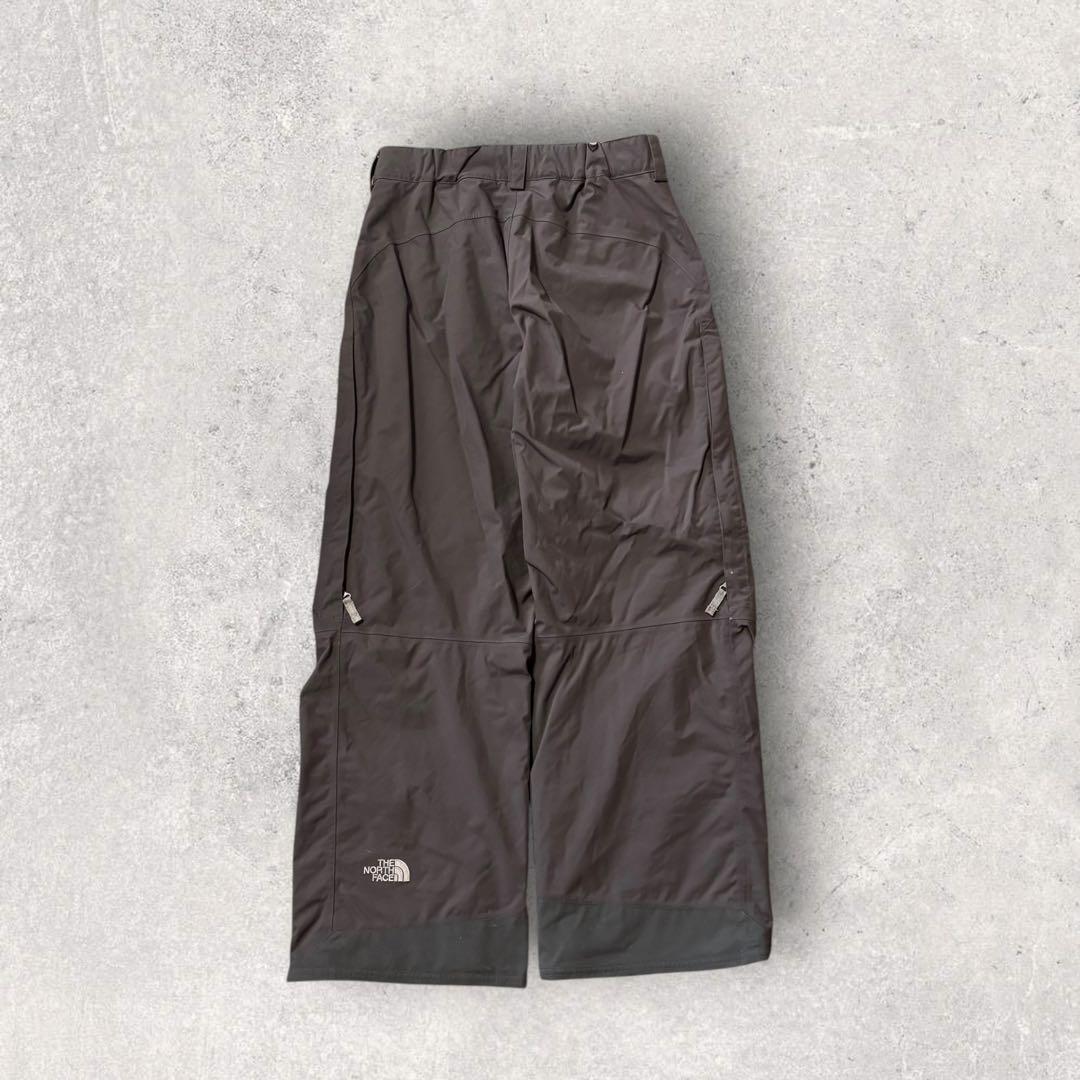 【ザ・ノースフェイス】スキー　スノボーパンツ　グレー　M ハイベント　刺繍ロゴ
