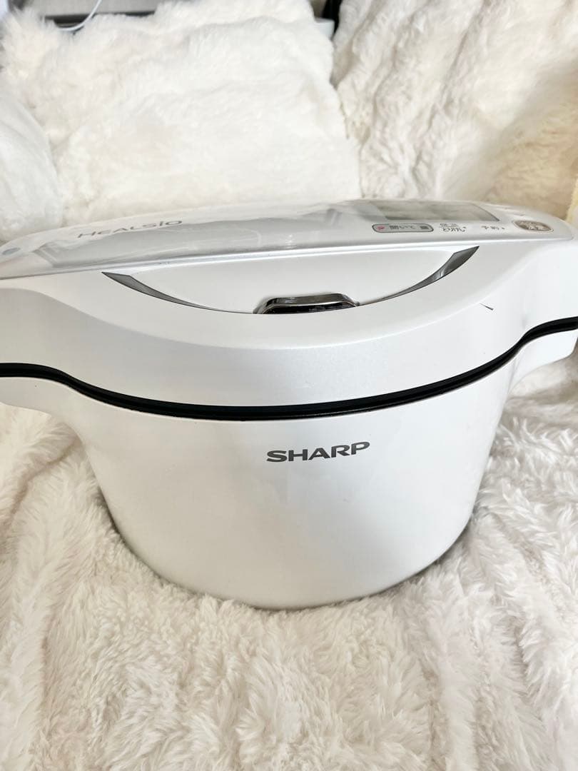 超お得SHARP HEALSIO 電気圧力鍋 ホットクック　KN-HW16E-W