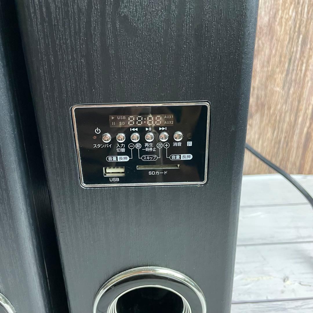 クマザキエイム Bearmax TS-120BW アンプ内蔵タワースピーカー