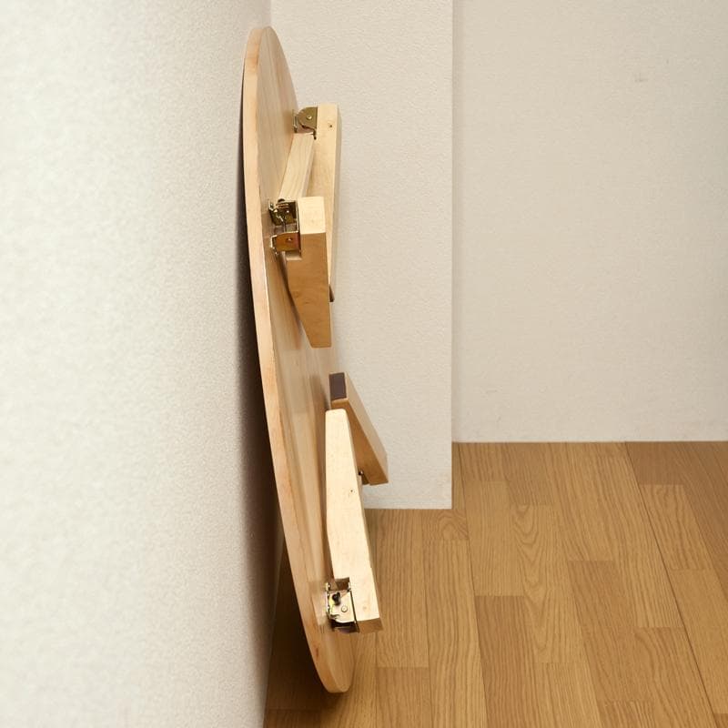 ラウンドテーブル 折り畳み 90φ NEW / 新品未使用（ダークブラウン）