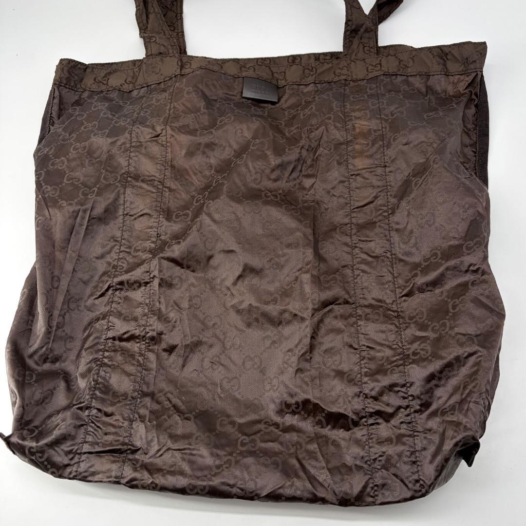 17724✨GUCCI トート エコバッグ テディベア 熊 ナイロン 犬 GG柄