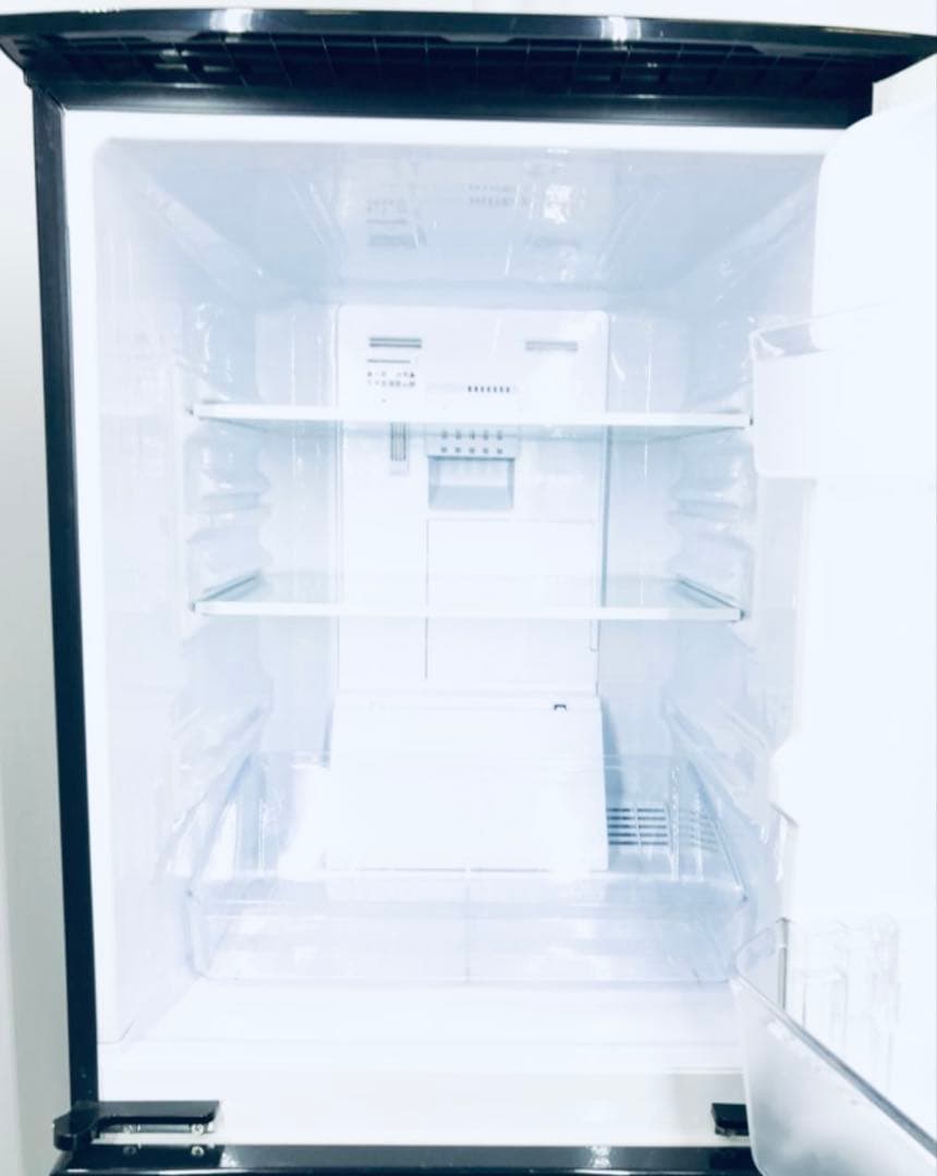 黒色 冷蔵庫 上下二段式