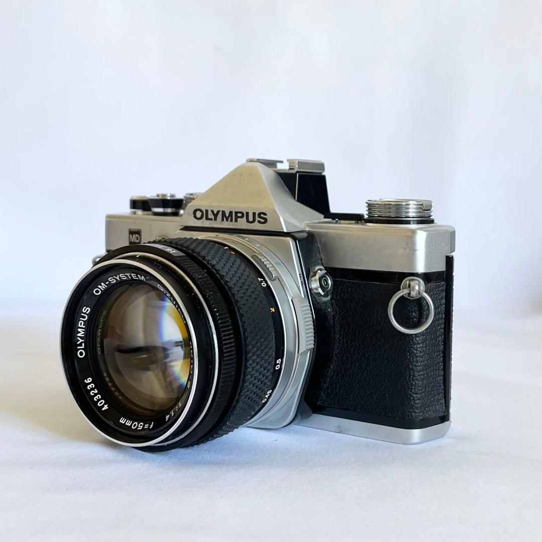 【完動品】OLYMPUS OM-1 MD 一眼レフ フィルムカメラ 動作確認済み