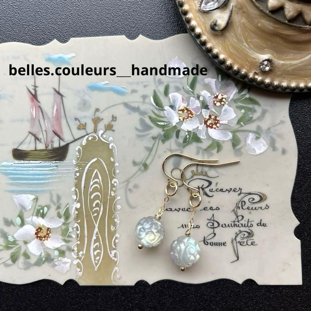 おともさん様✴︎ラブラドライトカービング＆ロードナイト＊ピアス